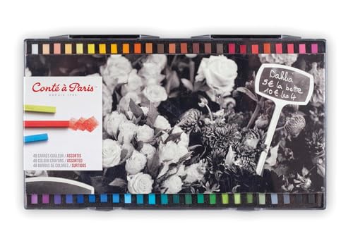 Conté à Paris, Pastellkreide, 48 Farben-Carré Sortimen, Stück (1er Pack) von Conté à Paris