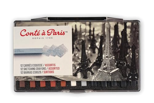 Conté à Paris Pastellstifte, Pastellkreide, mehrfarbig, 12 Stück (1er Pack) Conté à Paris Pastellstifte, Pastellkreide, mehrfarbig, 12 Stück (1er Pack) von Conté à Paris