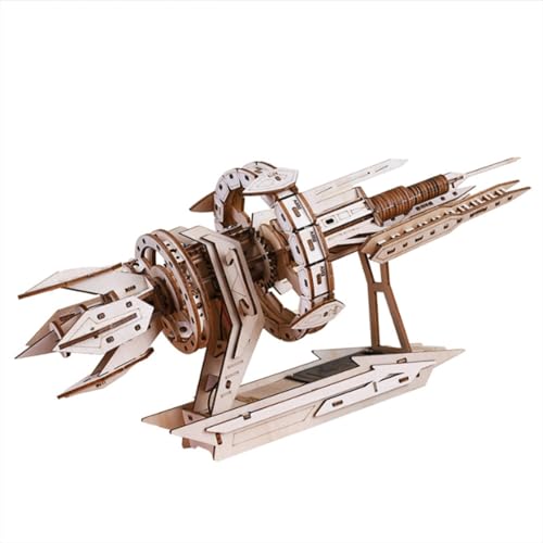 ControlCraze Holzbausatz Raumschiff Modell, DIY 3D Puzzle für Erwachsene, Sci-Fi trifft Naturdesign, Präziser Laserschnitt, Geschenk & Deko aus Naturholz ControlCraze Holzbausatz Raumschiff Modell, DIY 3D Puzzle für Erwachsene, Sci-Fi trifft Naturdesign, Präziser Laserschnitt, Geschenk & Deko aus Naturholz von ControlCraze