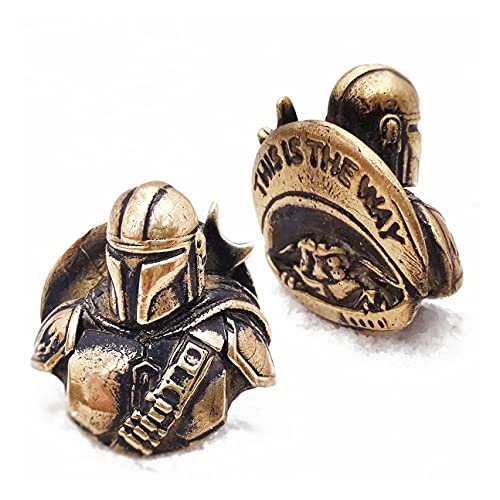 CooB EDC Paracord-Perlen, Messer-Schlüsselband, Mandalorianisches Baby, Schlüsselbänder, 1 Stück (Mandalorianische Bronze) von CooB