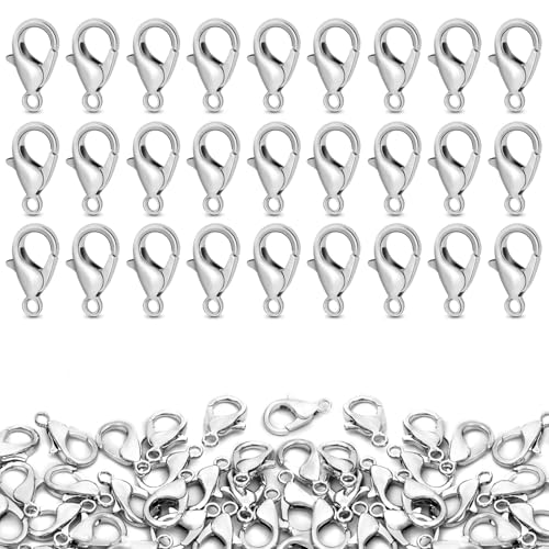 CooBigo Karabinerverschlüsse, 10 mm, kleine Karabinerverschlüsse aus Metalllegierung, für Halsketten, Armbänder, Schlüsselanhänger, Schmuckherstellung, Zubehör, 120 Stück CooBigo Karabinerverschlüsse, 10 mm, kleine Karabinerverschlüsse aus Metalllegierung, für Halsketten, Armbänder, Schlüsselanhänger, Schmuckherstellung, Zubehör, 120 Stück von CooBigo