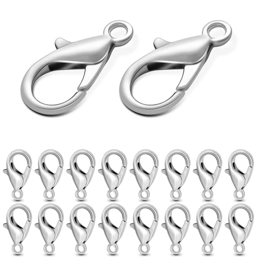 CooBigo Karabinerverschlüsse aus Metalllegierung, 20 mm, für Auto-Schlüsselanhänger, Rucksackanhänger, Haustiermarken-Clip, Schmuckherstellung, 120 Stück CooBigo Karabinerverschlüsse aus Metalllegierung, 20 mm, für Auto-Schlüsselanhänger, Rucksackanhänger, Haustiermarken-Clip, Schmuckherstellung, 120 Stück von CooBigo