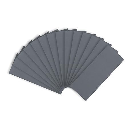 Schleifpapier, Körnung 5000, 22,9 x 9,1 cm, Schleifpapier für Metall, Holz, Möbel, Auto und Handwerk, 10 Stück Schleifpapier, Körnung 5000, 22,9 x 9,1 cm, Schleifpapier für Metall, Holz, Möbel, Auto und Handwerk, 10 Stück von CooBigo