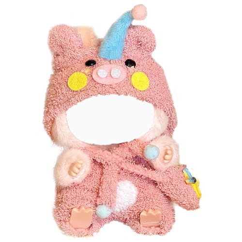 Coogime labubu Kleidung, Bekleidung für 17cm Labubu Plüsch, Kleidung für Labubu Puppe, Labubu Kleidung, Labubu Puppenkleidung, Labubu Plüsch Schlüsselanhänger (Pig) von Coogime