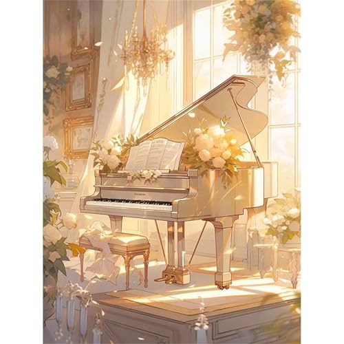 Diamond Painting Sonniges Klavier,Diamond Painting Kits für Erwachsene,5D Landschaft Diamant Painting Bilder DIY Stickerei Kreuzstich Kunst Malerei für Home Wand Dekor Geschenke Vierkant,20x50cm Diamond Painting Sonniges Klavier,Diamond Painting Kits für Erwachsene,5D Landschaft Diamant Painting Bilder DIY Stickerei Kreuzstich Kunst Malerei für Home Wand Dekor Geschenke Vierkant,20x50cm von Cooiiye