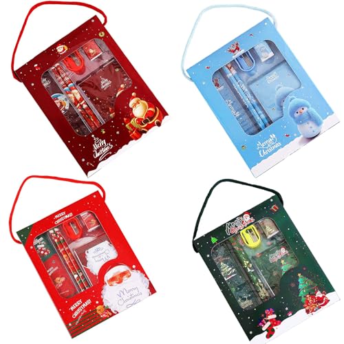 CookeryCove 6-teiliges Schreibwaren-Set für Kinder – inklusive Bleistifte und Zubehör, für Kindergarten, Feiertage, Partydekoration, Urlaubsgeschenk und Klassenzimmer (mehrfarbig) von CookeryCove