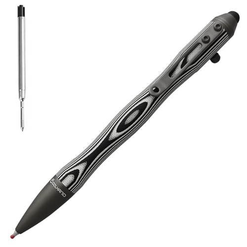 Cool Hand 5375-Z Bolzen-Action-Stift, EDC-Kugelschreiber, nachfüllbar, Stylus für Touchscreen, G10-Körper mit Taschenclip, ergonomischer Griff, mit kostenloser Mine, 5,7 Zoll von Cool Hand