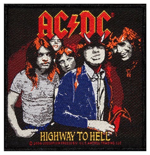 AC/DC ACDC Highway To Hell Album Art Hard Rock Music Woven Sew On Applique Patch by Cool-Patches AC/DC ACDC Highway To Hell Album Art Hard Rock Music Woven Sew On Applique Patch by Cool-Patches von Cool-Patches
