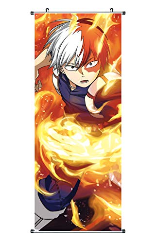 CoolChange Großes My Hero Academia Rollbild | Kakemono aus Stoff | Poster 100x40cm | Motiv: Shoto Todoroki von CoolChange