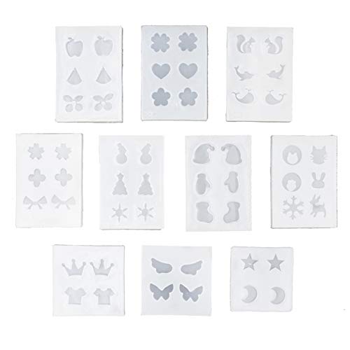 Silikonform für Harz-Ohrstecker, Ohrringformen, Charm-Gussform, Epoxidharz, Schmuckformen zum Formen Silikonform für Harz-Ohrstecker, Ohrringformen, Charm-Gussform, Epoxidharz, Schmuckformen zum Formen von CoolDIY