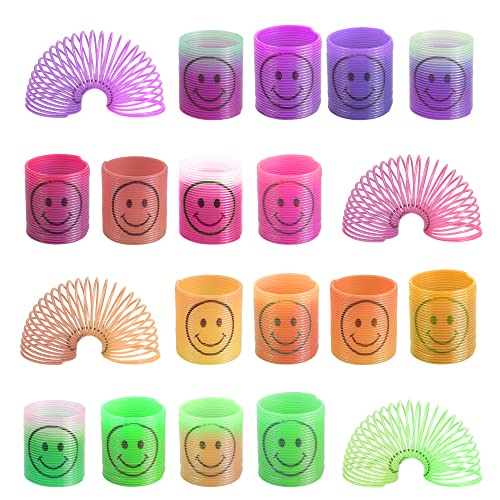 Coolon Party Mitgebsel 20 Stück Regenbogenspirale Springs Spielzeug Kindergeburtstag Gastgeschenke Kleine Mitbringsel für Kinder von Coolon