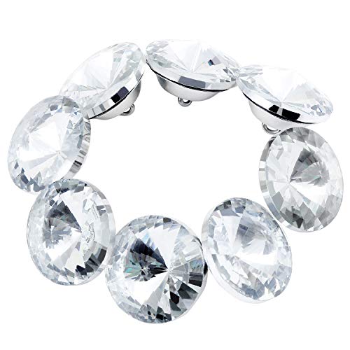 Coolty 60 Stück Strass Kristall Diamant Knöpfe für Kleidung Sofa Polster Kopfteil Deko Handwerk (30mm) von Coolty