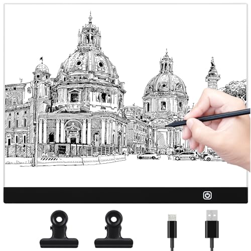 Coolzon A3 Led Licht Pad Zeichnung, Leuchttisch A3 tragbare LED mit verstellbarer Helligkeit, Light Pad mit USB Kabel für Animation, Skizzieren, Entwerfen, Zeichnen, 5D-Diamantmalerei Coolzon A3 Led Licht Pad Zeichnung, Leuchttisch A3 tragbare LED mit verstellbarer Helligkeit, Light Pad mit USB Kabel für Animation, Skizzieren, Entwerfen, Zeichnen, 5D-Diamantmalerei von Coolzon