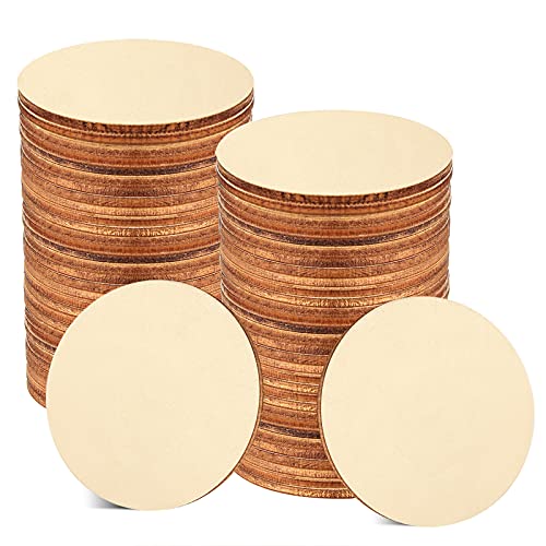 60 Stück 12,7 cm unlackierte Holzkreise blanko runde Holzscheiben Holzausschnitte Fliesen für DIY Handwerk Heimdekoration Malerei Färbung 60 Stück 12,7 cm unlackierte Holzkreise blanko runde Holzscheiben Holzausschnitte Fliesen für DIY Handwerk Heimdekoration Malerei Färbung von Coopay