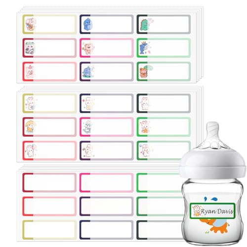 135 Stück Namensetiketten für Kinder Schulmaterial, Babyflaschenetiketten für die Kindertagesstätte, selbstlaminierend, spülmaschinenfest, Wasserdicht, Namensaufkleber für Plastikwasserflaschen 135 Stück Namensetiketten für Kinder Schulmaterial, Babyflaschenetiketten für die Kindertagesstätte, selbstlaminierend, spülmaschinenfest, Wasserdicht, Namensaufkleber für Plastikwasserflaschen von Coowayze