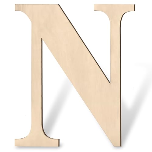 Große Holzbuchstaben 43,2 cm, Holzbuchstaben für Wanddekoration, großer Holzbuchstabe N, unlackierte riesige Holzbuchstaben zum Basteln, Namensschild, rustikale Hochzeit, Weihnachten, Heimdekoration Große Holzbuchstaben 43,2 cm, Holzbuchstaben für Wanddekoration, großer Holzbuchstabe N, unlackierte riesige Holzbuchstaben zum Basteln, Namensschild, rustikale Hochzeit, Weihnachten, Heimdekoration von Coowayze