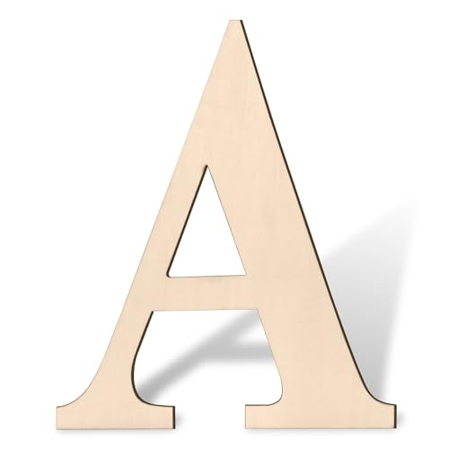 Große Holzbuchstaben 43,2 cm großer Holzbuchstabe A für Wanddekoration, unlackierte blanko riesige Holzbuchstaben zum Basteln, Geburtstag, Partys, rustikale Hochzeit, Weihnachten, Heimdekoration, Große Holzbuchstaben 43,2 cm großer Holzbuchstabe A für Wanddekoration, unlackierte blanko riesige Holzbuchstaben zum Basteln, Geburtstag, Partys, rustikale Hochzeit, Weihnachten, Heimdekoration, von Coowayze
