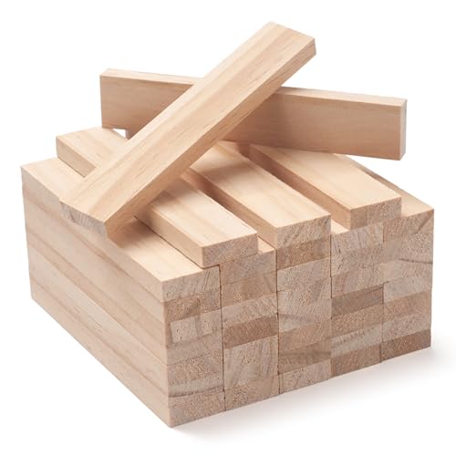 Holzleisten Holzstäbchen Holzklötzchen zum Basteln 22 x 8 x 120 mm, 40 Stück Holzlatten Holzstäb Bastelholz, Natur Unfertige Kantholz Holzstab Holzstange Hartholz Dübel für Modellbau Holzleisten Holzstäbchen Holzklötzchen zum Basteln 22 x 8 x 120 mm, 40 Stück Holzlatten Holzstäb Bastelholz, Natur Unfertige Kantholz Holzstab Holzstange Hartholz Dübel für Modellbau von Coowayze
