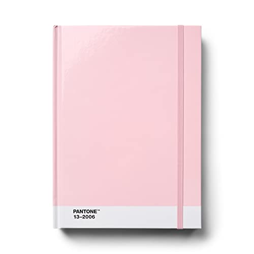 Copenhagen Design PANTONE Notizbuch L, unliniert, 96 Seiten, inkl. Gummiband-Verschluss und Lesezeichen, Light pink 13-2006 von Copenhagen Design