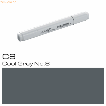 3 x Copic Marker Copic C8 Cool Gray von Copic