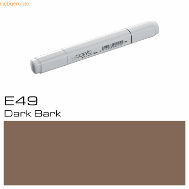 3 x Copic Marker E49 Dark Bark von Copic