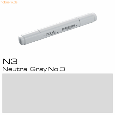 3 x Copic Marker N3 Neutral Gray von Copic