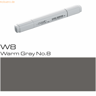 3 x Copic Marker Copic W8 Warm Grey von Copic