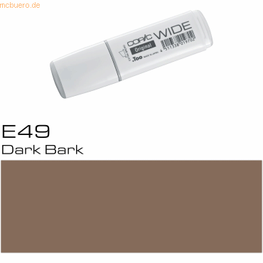 3 x Copic Marker Copic Wide E49 Dark Bark von Copic