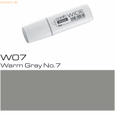 3 x Copic Marker Copic Wide W7 warm grey von Copic