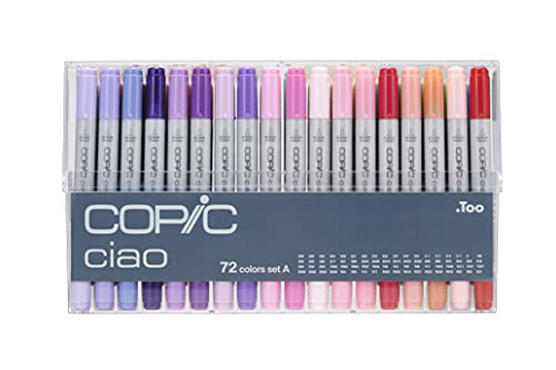 COPIC Ciao Marker Set A mit 72 Farben, Allround Layoutmarker, im praktischen Acryl-Display zur Aufbewahrung und einfachen Entnahme COPIC Ciao Marker Set A mit 72 Farben, Allround Layoutmarker, im praktischen Acryl-Display zur Aufbewahrung und einfachen Entnahme von Copic