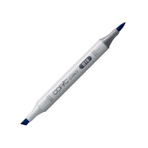 COPIC Ciao Marker Typ B - 18, Lapis Lazuli, vielseitiger Layoutmarker, mit einer mittelbreiten und einer Brush-Spitze von Copic