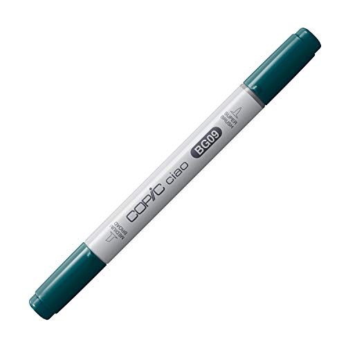 COPIC Ciao Marker Typ BG - 09, Blue Green, vielseitiger Layoutmarker, mit einer mittelbreiten und einer Brush-Spitze COPIC Ciao Marker Typ BG - 09, Blue Green, vielseitiger Layoutmarker, mit einer mittelbreiten und einer Brush-Spitze von Copic