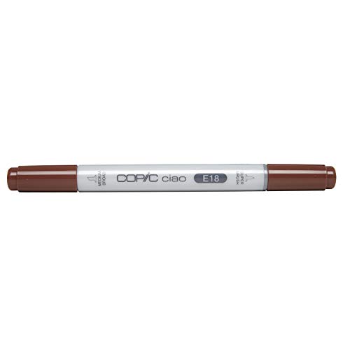 COPIC Ciao Marker Typ E - 18, Copper, vielseitiger Layoutmarker, mit einer mittelbreiten und einer Brush-Spitze COPIC Ciao Marker Typ E - 18, Copper, vielseitiger Layoutmarker, mit einer mittelbreiten und einer Brush-Spitze von Copic