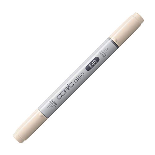 COPIC Ciao Marker Typ E - 40, Brick White, vielseitiger Layoutmarker, mit einer mittelbreiten und einer Brush-Spitze COPIC Ciao Marker Typ E - 40, Brick White, vielseitiger Layoutmarker, mit einer mittelbreiten und einer Brush-Spitze von Copic