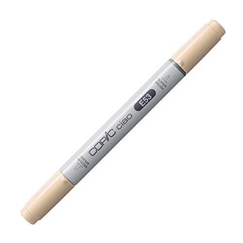 COPIC Ciao Marker Typ E - 53, Raw Silk, vielseitiger Layoutmarker, mit einer mittelbreiten und einer Brush-Spitze COPIC Ciao Marker Typ E - 53, Raw Silk, vielseitiger Layoutmarker, mit einer mittelbreiten und einer Brush-Spitze von Copic