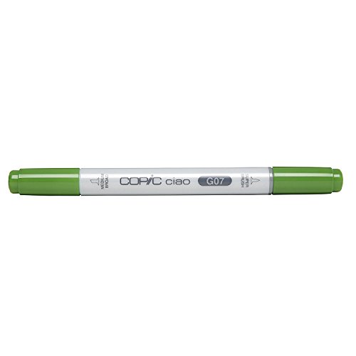 COPIC Ciao Marker Typ G - 07, Nile Green, vielseitiger Layoutmarker, mit einer mittelbreiten und einer Brush-Spitze von Copic