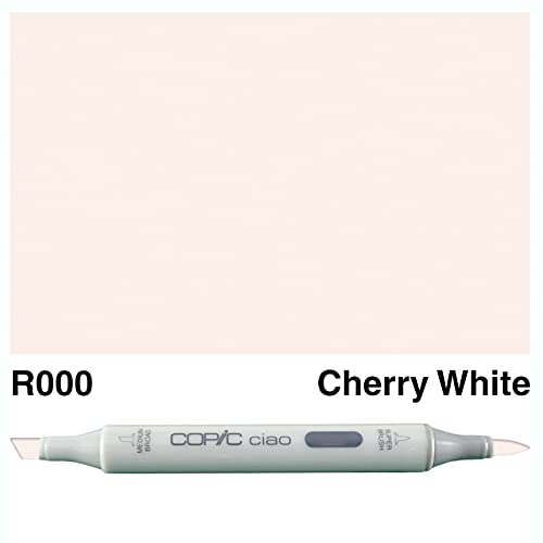 COPIC Ciao Marker Typ R - 000, Cherry White, vielseitiger Layoutmarker, mit einer mittelbreiten und einer Brush-Spitze COPIC Ciao Marker Typ R - 000, Cherry White, vielseitiger Layoutmarker, mit einer mittelbreiten und einer Brush-Spitze von Copic