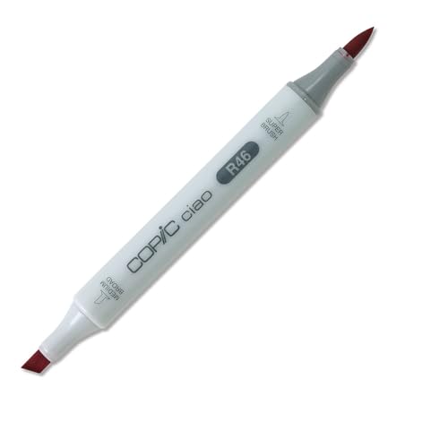 COPIC Ciao Marker Typ R - 46, Strong Red, vielseitiger Layoutmarker, mit einer mittelbreiten und einer Brush-Spitze COPIC Ciao Marker Typ R - 46, Strong Red, vielseitiger Layoutmarker, mit einer mittelbreiten und einer Brush-Spitze von Copic
