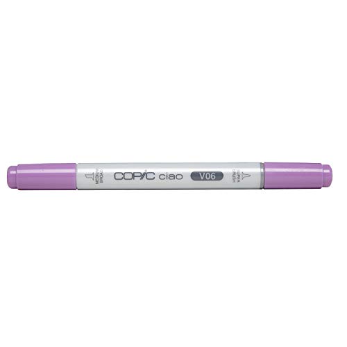 COPIC Ciao Marker Typ V - 06, Lavender, vielseitiger Layoutmarker, mit einer mittelbreiten und einer Brush-Spitze von Copic