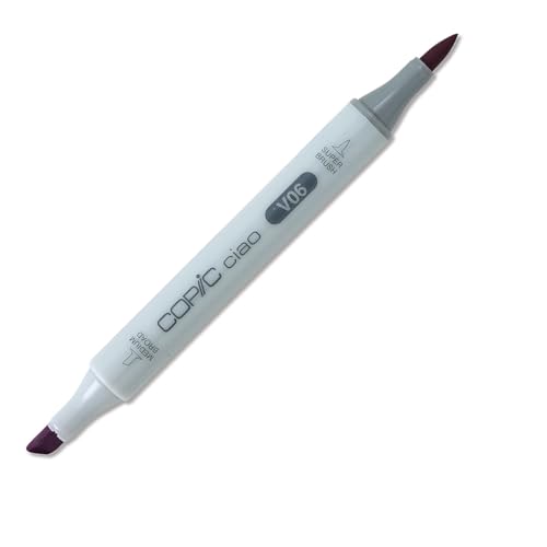 COPIC Ciao Marker Typ V - 06, Lavender, vielseitiger Layoutmarker, mit einer mittelbreiten und einer Brush-Spitze von Copic