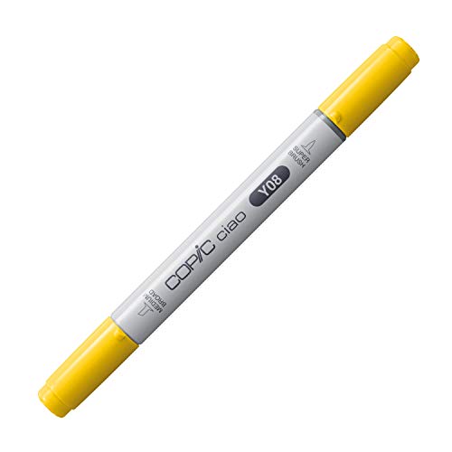 COPIC Ciao Marker Typ Y - 08, Acid Yellow, vielseitiger Layoutmarker, mit einer mittelbreiten und einer Brush-Spitze COPIC Ciao Marker Typ Y - 08, Acid Yellow, vielseitiger Layoutmarker, mit einer mittelbreiten und einer Brush-Spitze von Copic