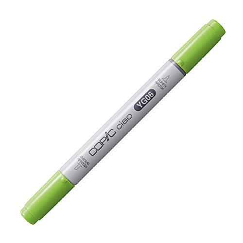 COPIC Ciao Marker Typ YG - 06, Yellowish Green, vielseitiger Layoutmarker, mit einer mittelbreiten und einer Brush-Spitze COPIC Ciao Marker Typ YG - 06, Yellowish Green, vielseitiger Layoutmarker, mit einer mittelbreiten und einer Brush-Spitze von Copic