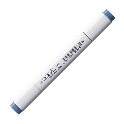 COPIC Classic Marker Typ B - 45, Smoky Blue, professioneller Layoutmarker, mit einer breiten und einer feinen Spitze von Copic