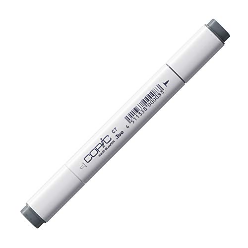 COPIC Classic Marker Typ C - 7, cool gray No. 7, professioneller Layoutmarker, mit einer breiten und einer feinen Spitze von Copic