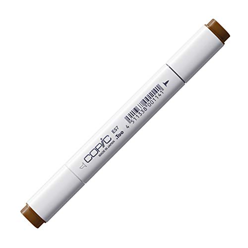 COPIC Classic Marker Typ E - 57, Light Walnut, professioneller Layoutmarker, mit einer breiten und einer feinen Spitze von Copic