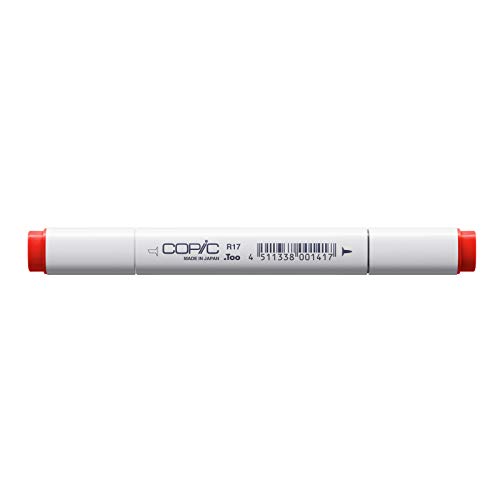 COPIC Classic Marker Typ R - 17, Lipstick Orange, professioneller Layoutmarker, mit einer breiten und einer feinen Spitze von Copic