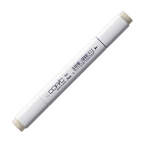 COPIC Classic Marker Typ W - 2, warm gray No. 2, professioneller Layoutmarker, mit einer breiten und einer feinen Spitze von Copic