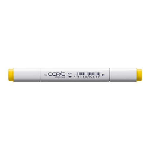 COPIC Classic Marker Typ Y - 08, Acid Yellow, professioneller Layoutmarker, mit einer breiten und einer feinen Spitze von Copic