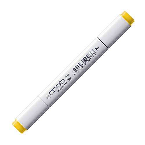COPIC Classic Marker Typ Y - 15, Cadmium Yellow, professioneller Layoutmarker, mit einer breiten und einer feinen Spitze COPIC Classic Marker Typ Y - 15, Cadmium Yellow, professioneller Layoutmarker, mit einer breiten und einer feinen Spitze von Copic