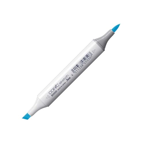 COPIC Sketch Marker Typ B - 0000, Pale Celestine, professioneller Pinselmarker, mit einer Super-Brush-Spitze und einer Medium-Broad-Spitze COPIC Sketch Marker Typ B - 0000, Pale Celestine, professioneller Pinselmarker, mit einer Super-Brush-Spitze und einer Medium-Broad-Spitze von Copic